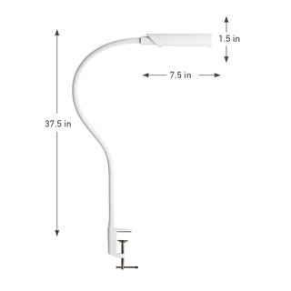 Reliable Corp.: f Clamp LED Turntable Lamp - White