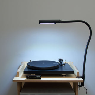 Reliable Corp.: UberLight Flex Turntable Task Lamp - Black / Clamp Model