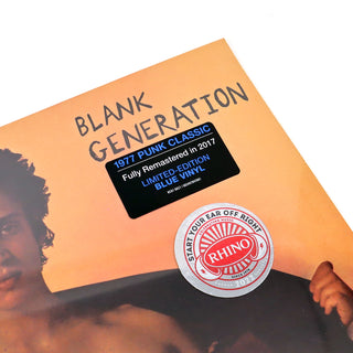 Richard Hell: Blank Generation (Indie Exclusive Blue Colored Vinyl) Vinyl LP