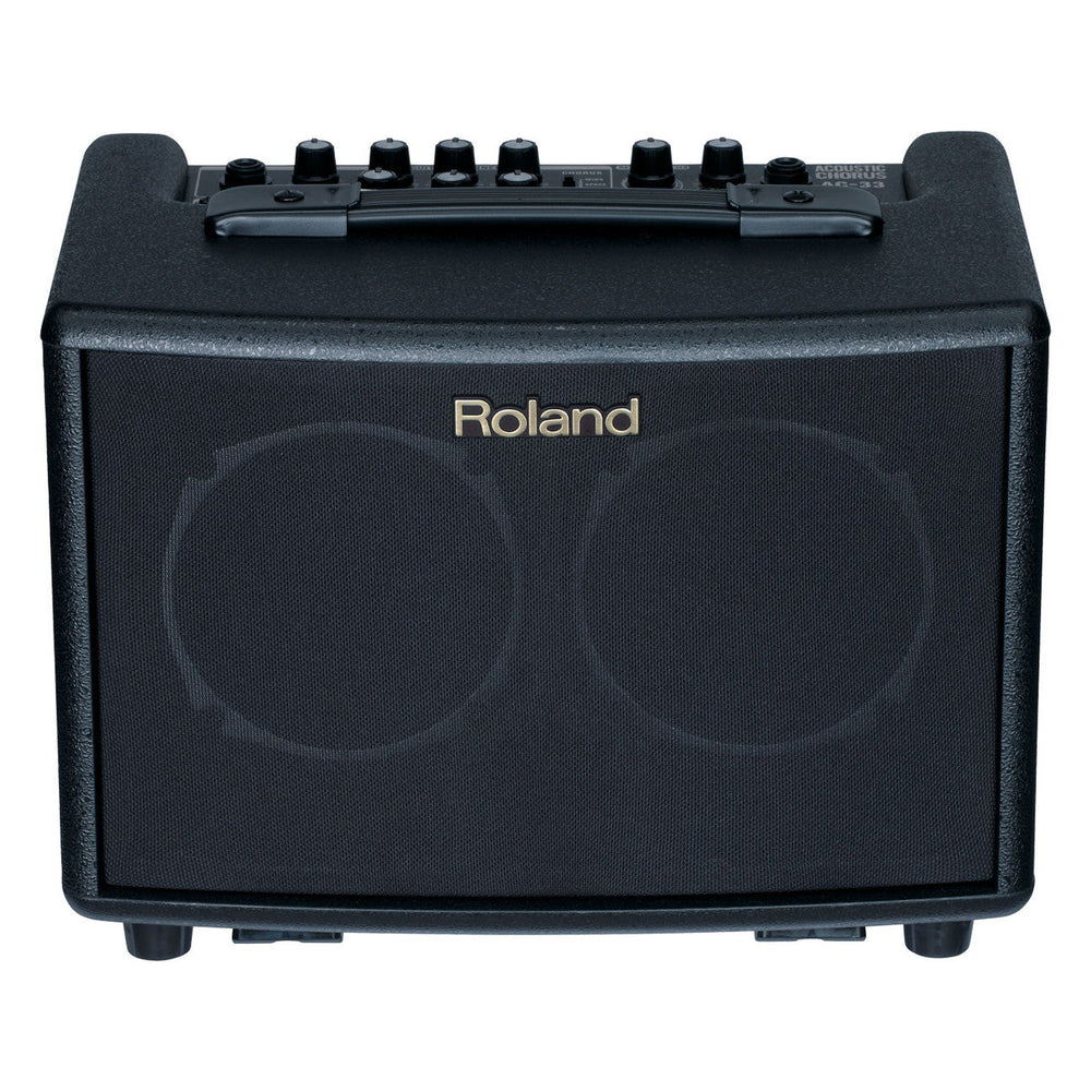 Roland: AC_33 30-Watt Battery Powered Black Portable Acoustic Amp -  (Open Box Special)
