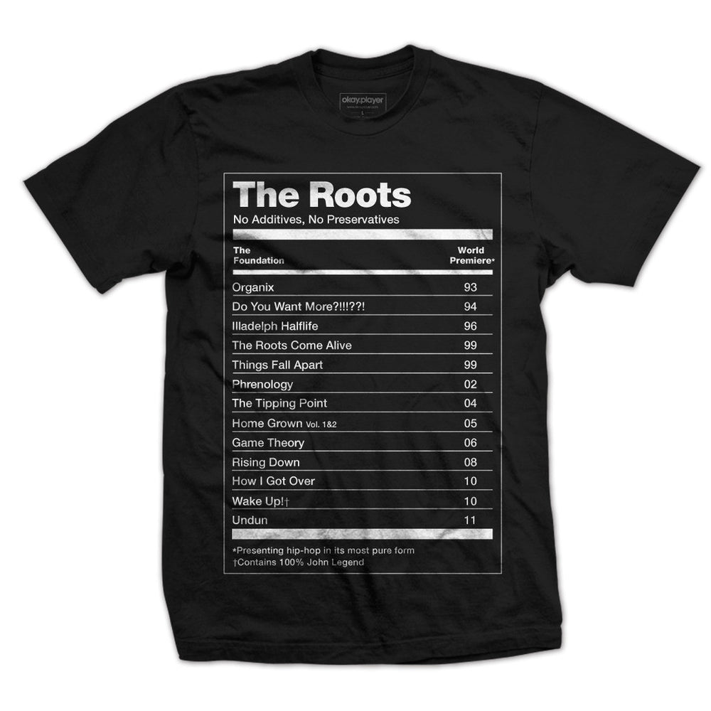 The Roots: No Preservatives Shirt - Black