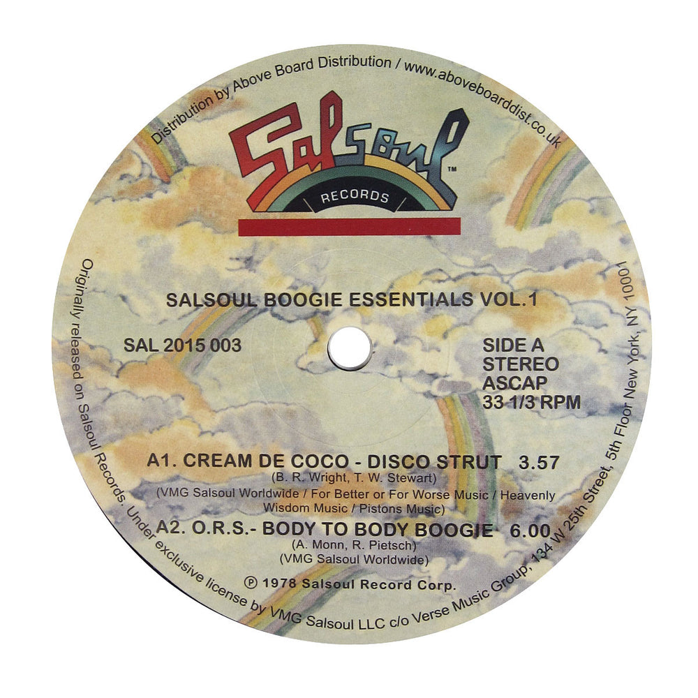 Salsoul: Boogie Essentials Vol.1 (Cream De Coco, O.R.S., Aurra, Rafael Cameron) Vinyl 12"