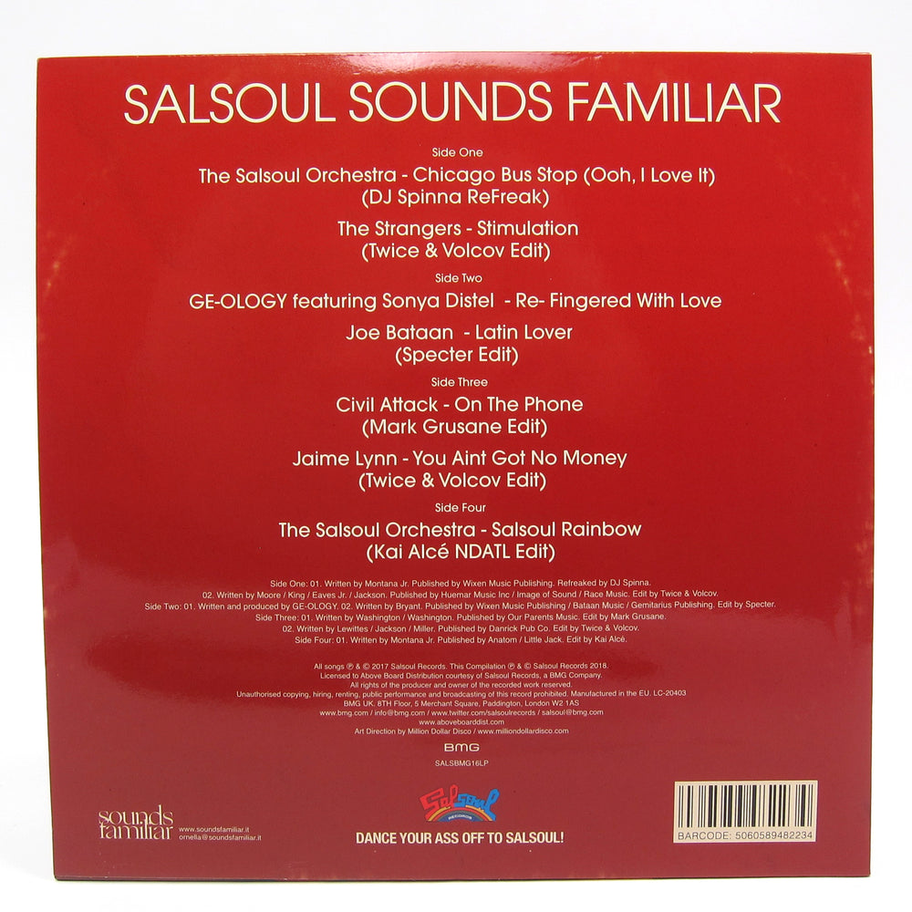 Salsoul Records: Salsoul Sounds Familiar (Re-Edits, Remixes And Remakes From The Sounds Familiar Crew) Vinyl 2LP