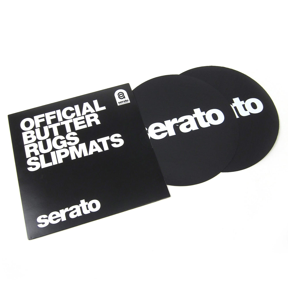 Serato: Official Butter Rugs Slipmats - Black (Pair)
