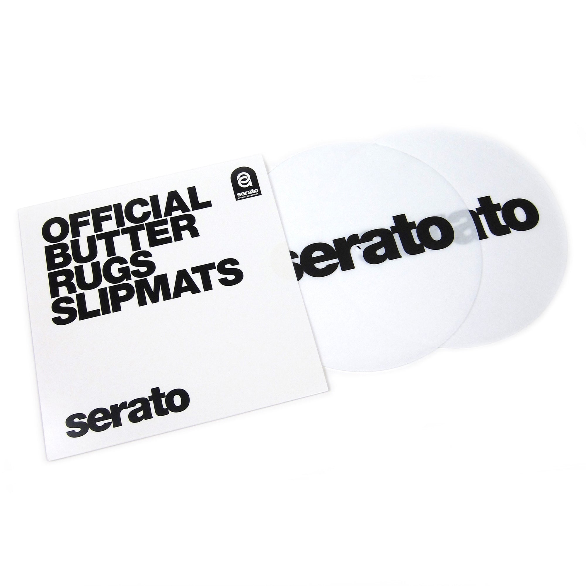 Serato Official Butter Rugs Slipmats White (Pair) —