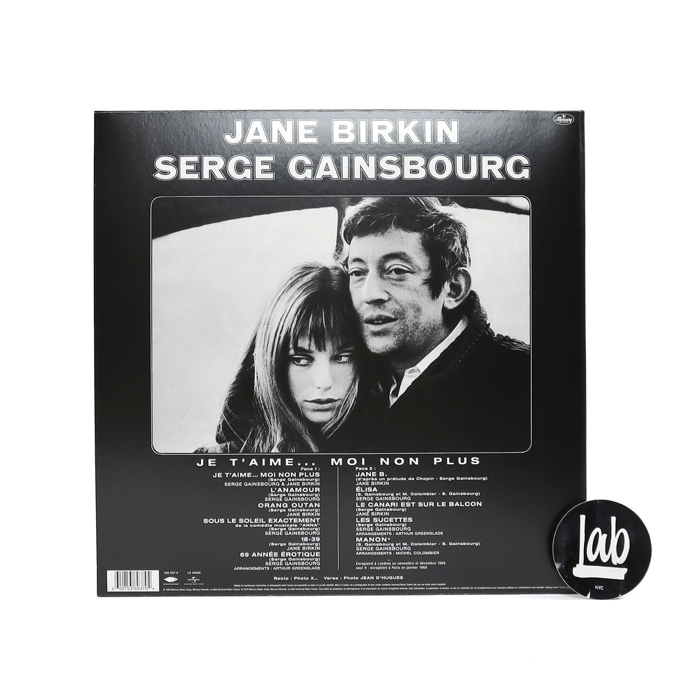 Serge Gainsbourg & Jane Birkin: Jane Birkin Et Serge Gainsbourg (180g, — TurntableLab.com Serge Gainsbourg & Jane Birkin: Jane Birkin Et Serge Gainsbourg (180g, — TurntableLab.com