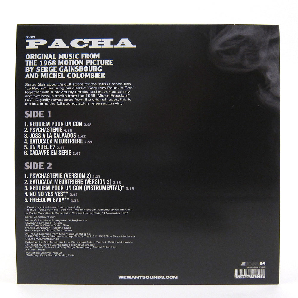 Serge Gainsbourg & Michel Colombier: Le Pacha Soundtrack Vinyl LP