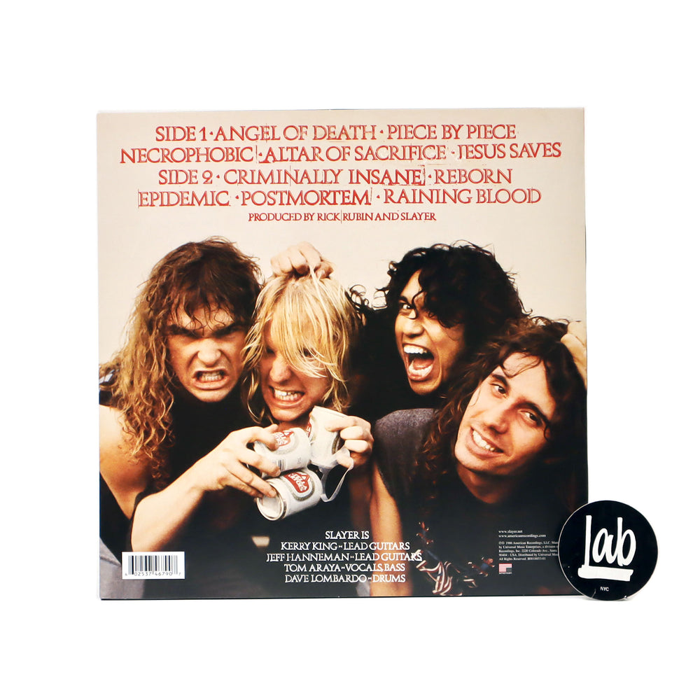 Slayer: Reign In Blood Vinyl LP