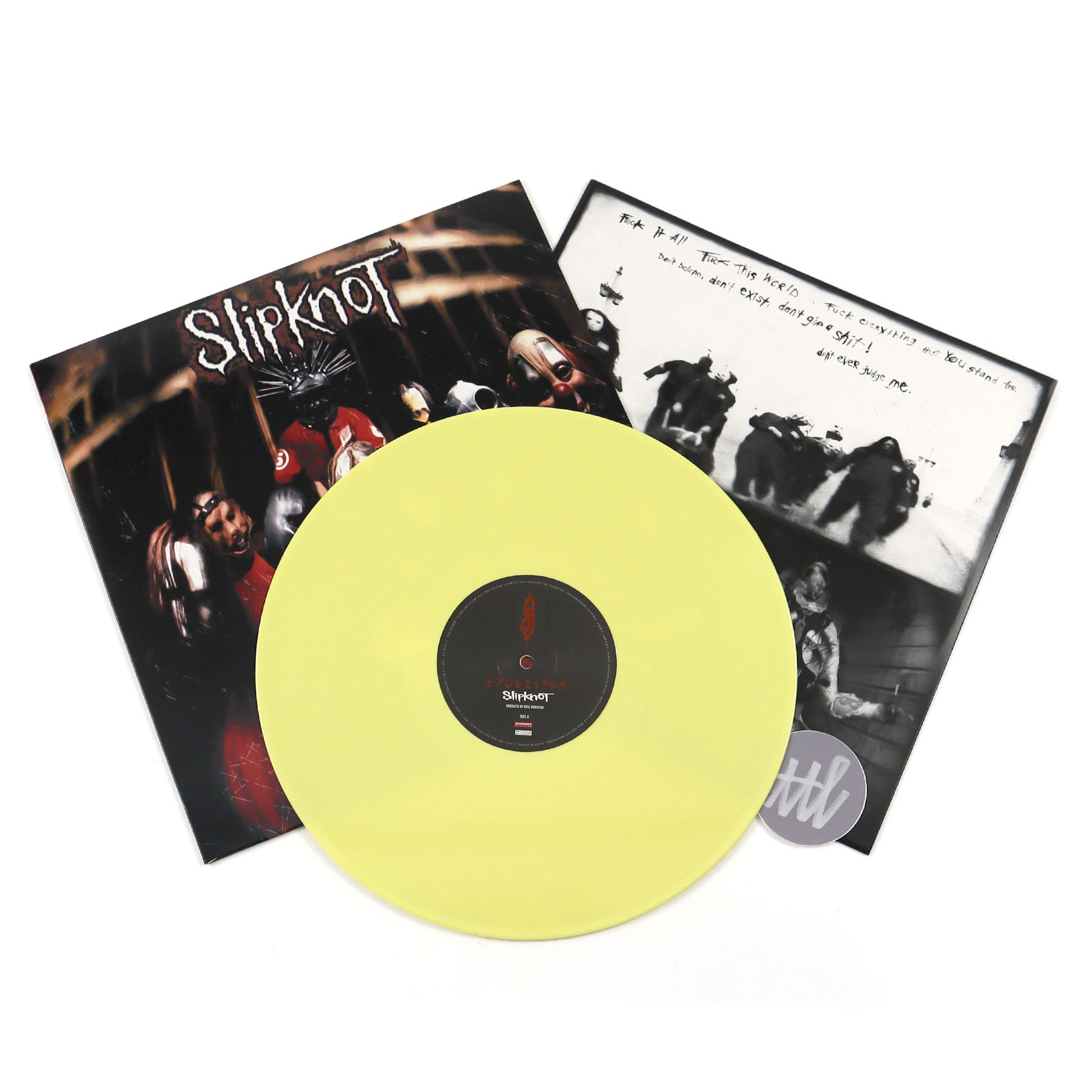 Slipknot: Slipknot (Lemon Colored Vinyl) Vinyl LP – TurntableLab.com