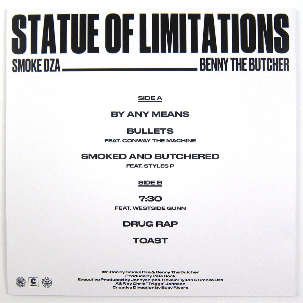 Smoke DZA, Benny The Butcher & Pete Rock: Statue Of Limitations (Griselda) Vinyl LP