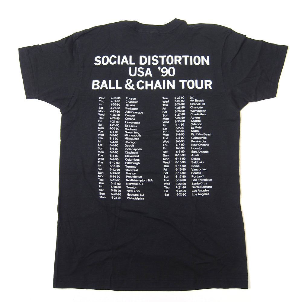 Social Distortion: Ball & Chain Tour Shirt - Coal