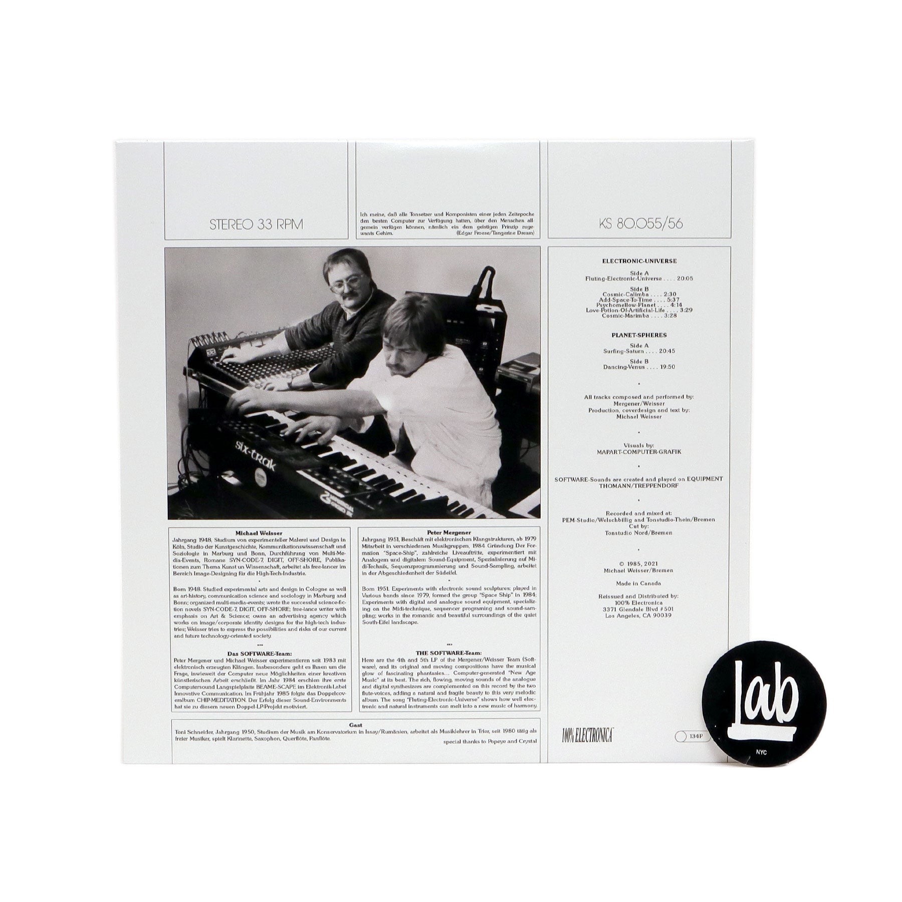 Software ElectronicUniverse (Coral & Blue Colored Vinyl) Vinyl 2LP —