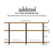 Solidsteel: VL-3 Turntable Shelf + Vinyl Record Storage - Walnut