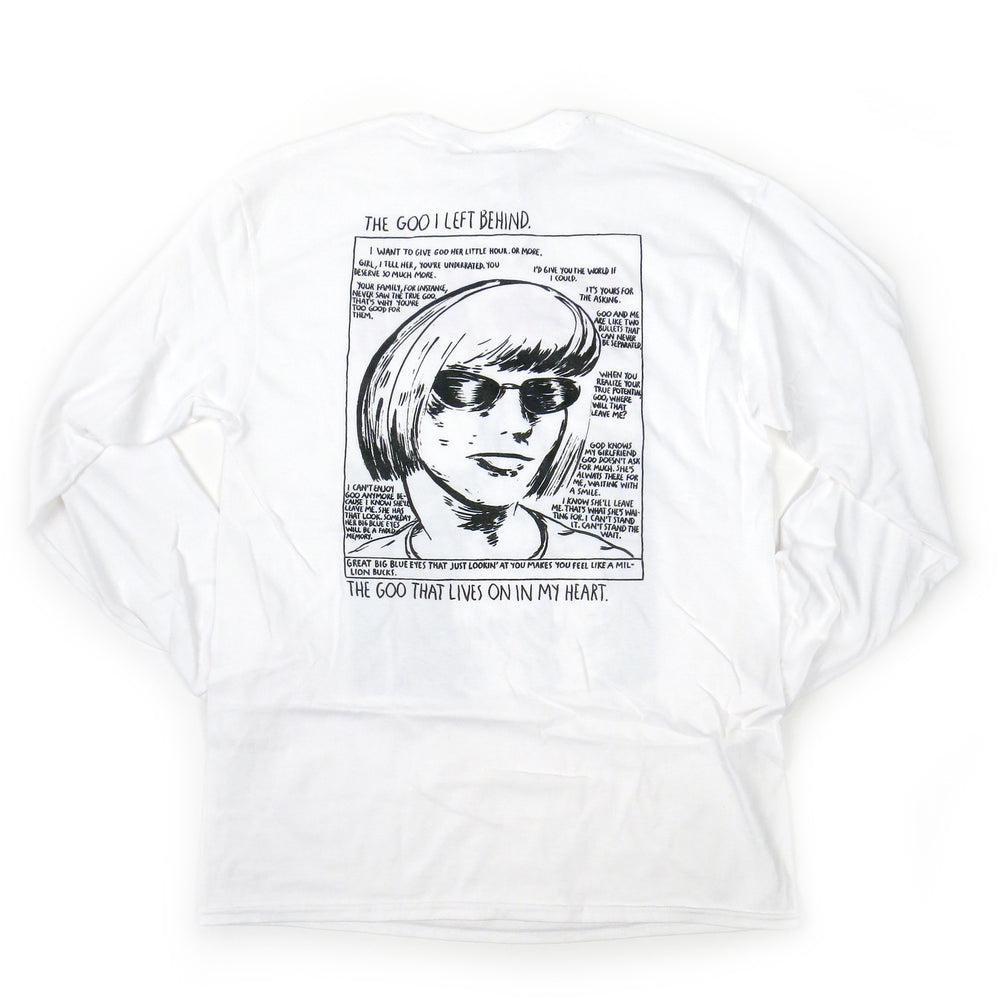 Sonic Youth: Echo Long Sleeve Shirt - White