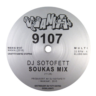 DJ Sotofett / Vera Dvale: Soukas Mix / Dybden Vinyl 12"