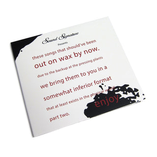 Sound Signature: These Songs That Should've Been Out On Wax By Now Part 2 CD