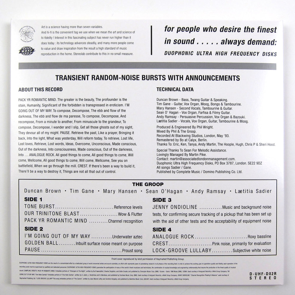 Stereolab: Transient Random-Noise Bursts With Announcements (Colored Vinyl) Vinyl 3LP