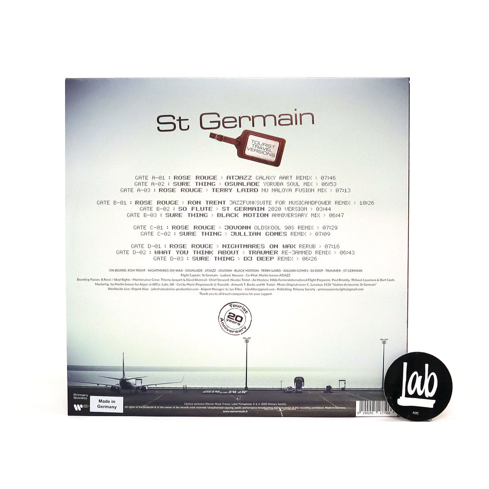 St. Germain: Tourist - 20th Anniversary Travel Versions Vinyl 2LP