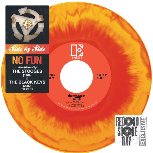 The Stooges / The Black Keys: Side By Side: No Fun (Colored Vinyl) 7"
