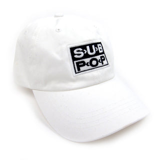 Sub Pop Records: Low Profile Logo Hat - White