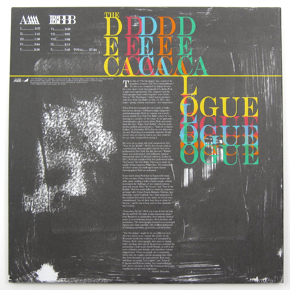 Sufjan Stevens & Timo Andres: The Decalogue (180g) Vinyl LP+Book