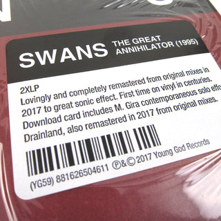 Swans: The Great Annihilator Vinyl 2LP