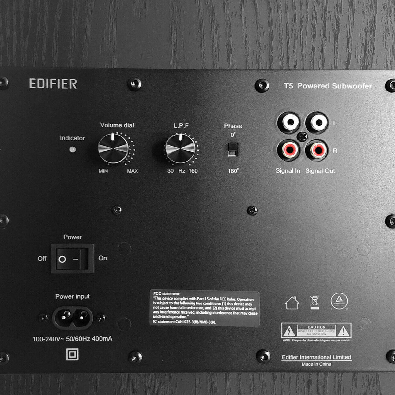 Edifier: T5 Powered Subwoofer - Black — TurntableLab.com