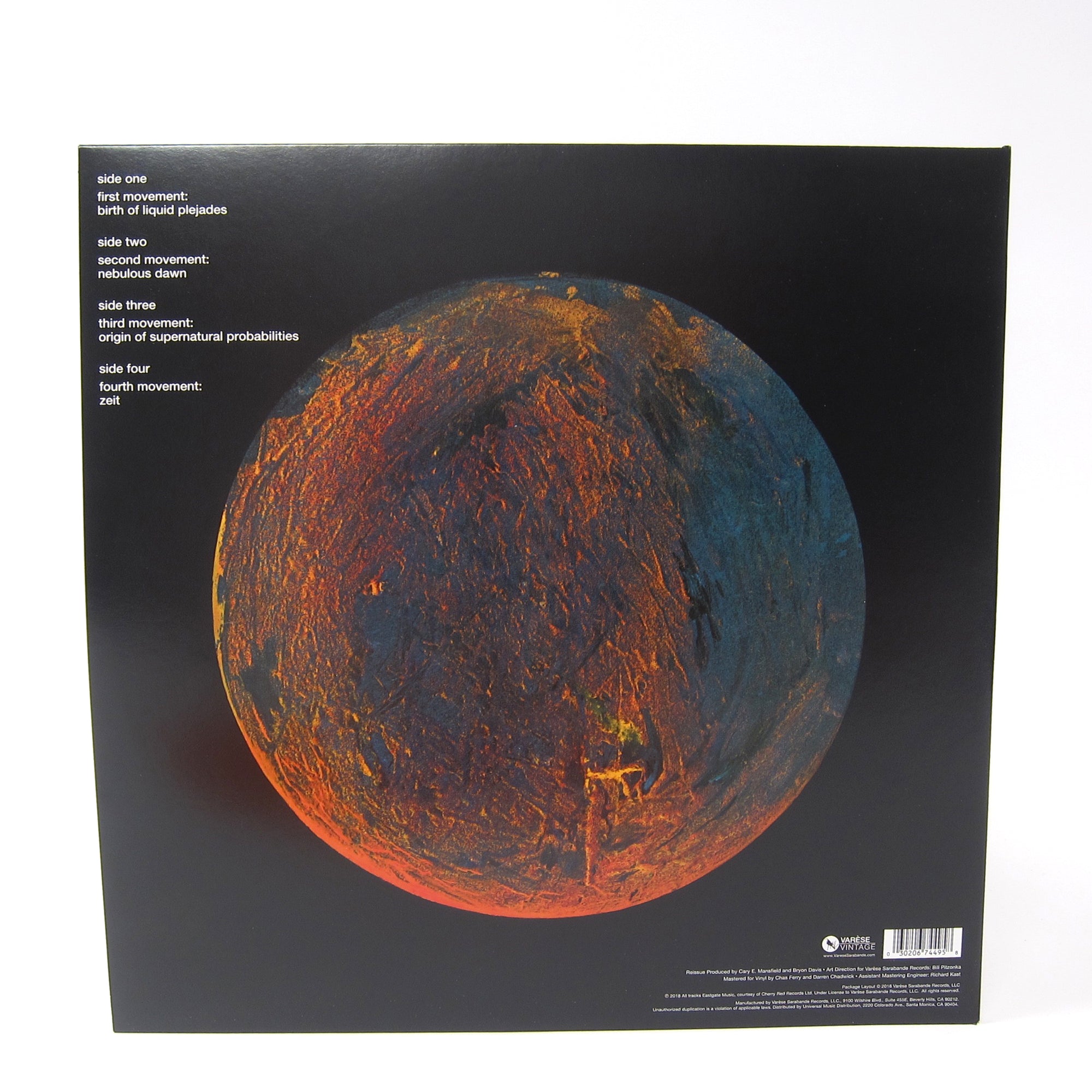 Tangerine Dream Zeit (Colored Vinyl) Vinyl 2LP (Record Store Day