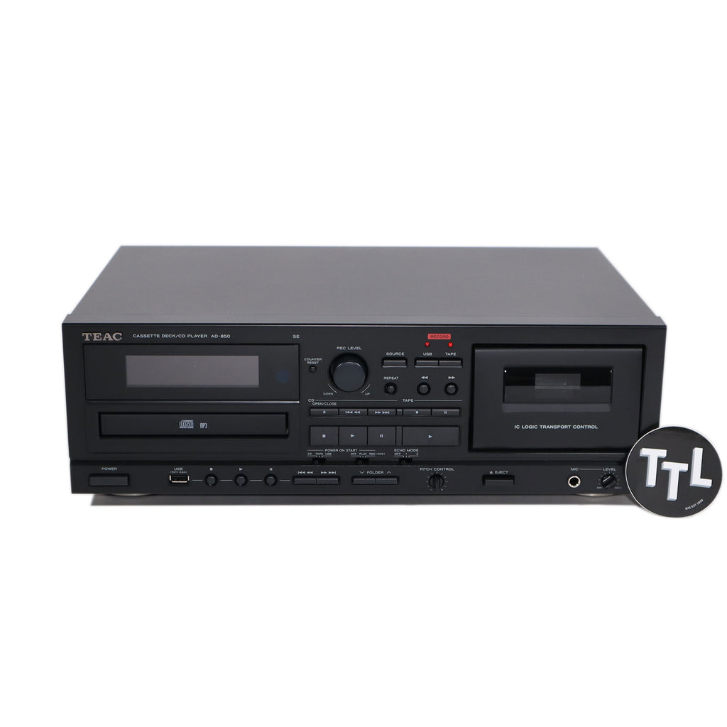 (AD850SEB) / Teac: Recorder Cassette AD-850 Player CD USB — / Player