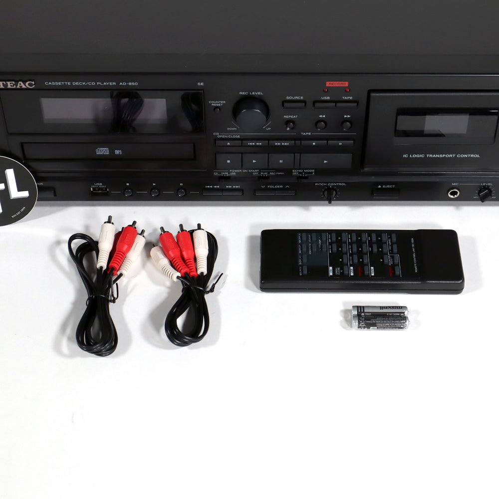 Teac: AD-850 Cassette Player / CD Player / USB Recorder (AD850SEB) —