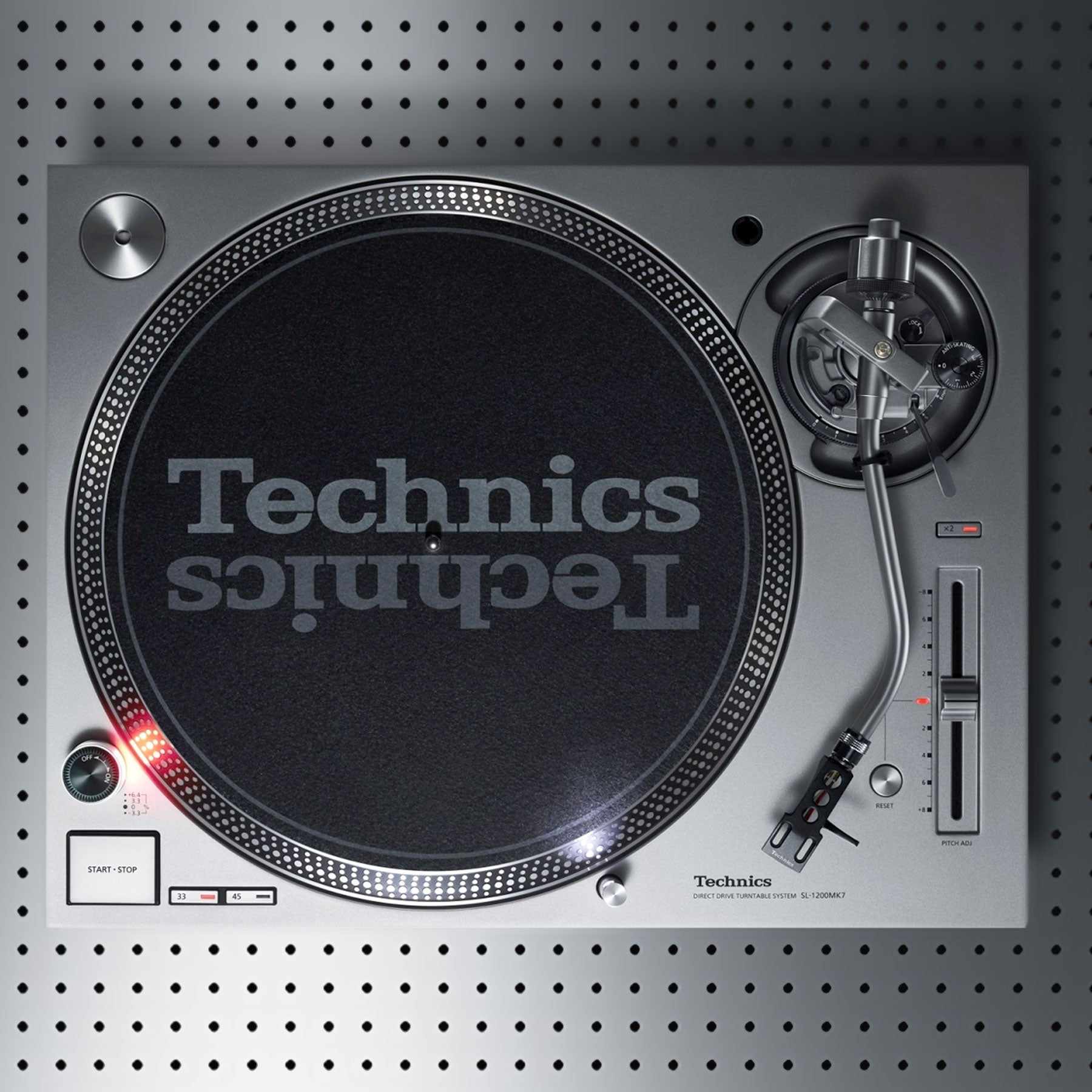Technics: SL-1200MK7-S Turntable - Silver — TurntableLab.com