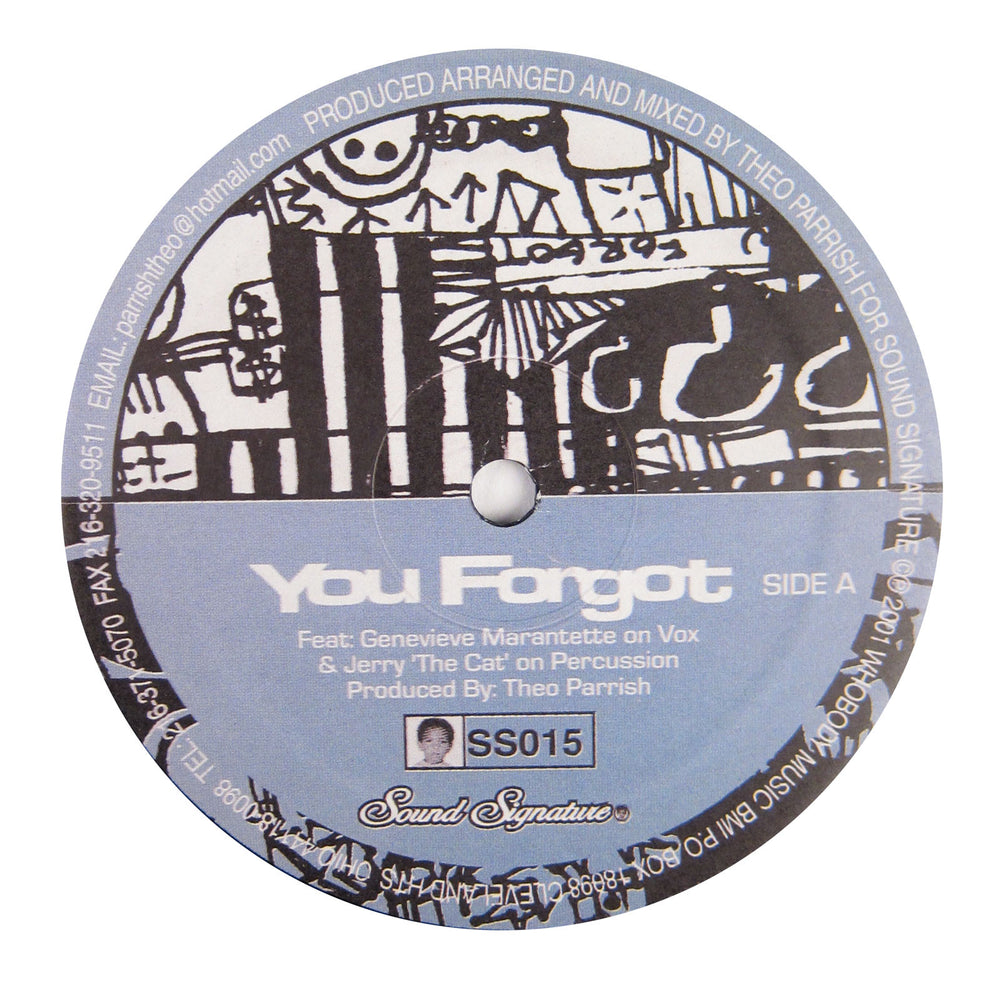 Theo Parrish: You Forgot / Dirt Rhodes Vinyl 12"