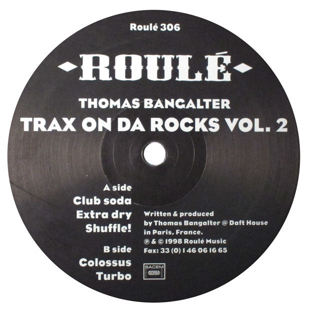 Thomas Bangalter: Trax On Da Rocks Vol 2. (Daft Punk) 12"