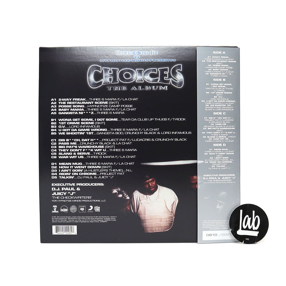 Three 6 Mafia: Choices - The Album (Colored Vinyl) Vinyl 2LP