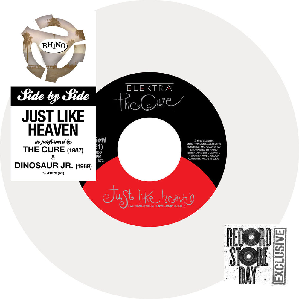 The Cure / Dinosaur Jr.: Side By Side - Just Like Heaven Vinyl 7" (Record Store Day 2014)