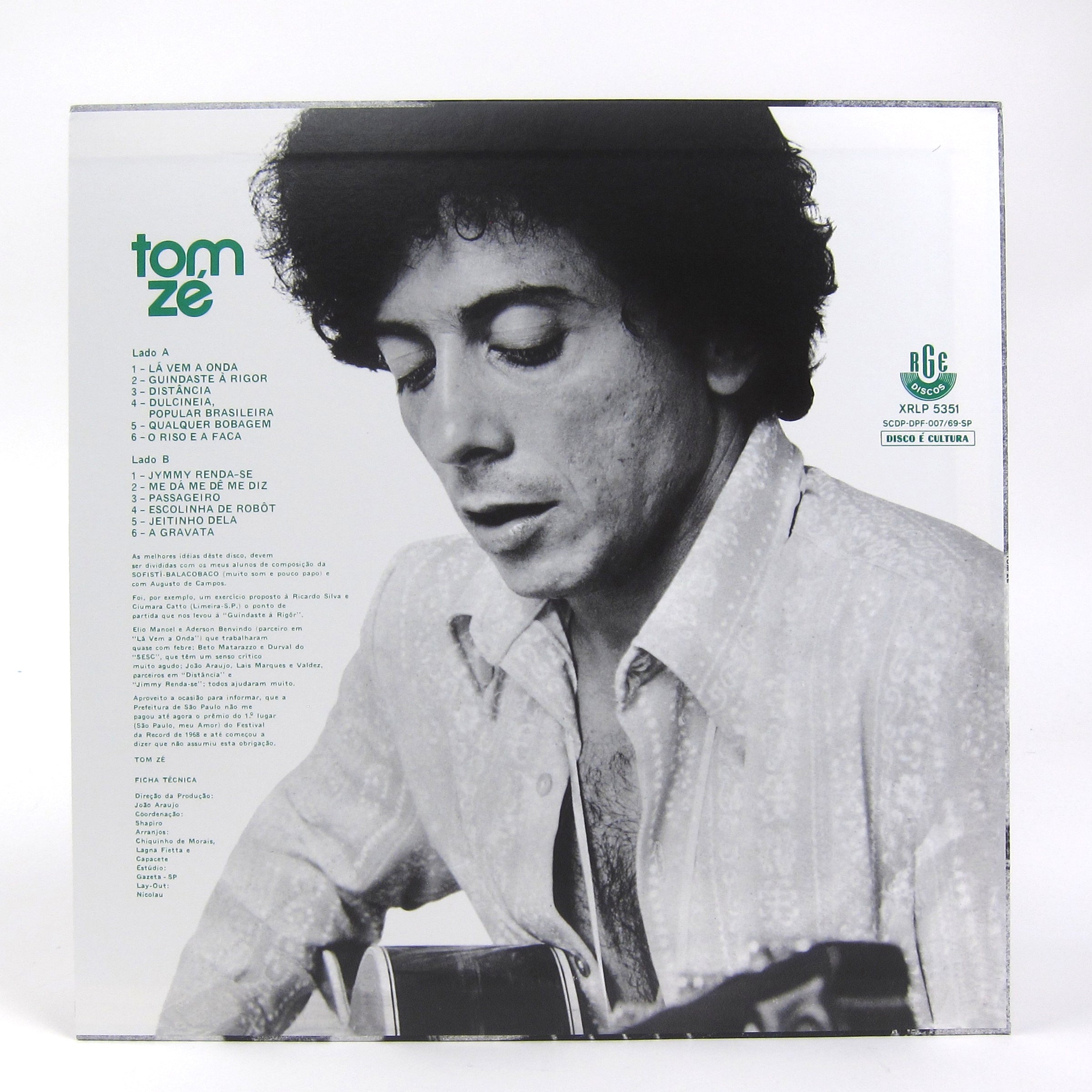 Tom Ze: Tom Ze Vinyl LP — TurntableLab.com