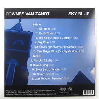 Townes Van Zandt: Sky Blue (Indie Exclusive Colored Vinyl) Vinyl LP