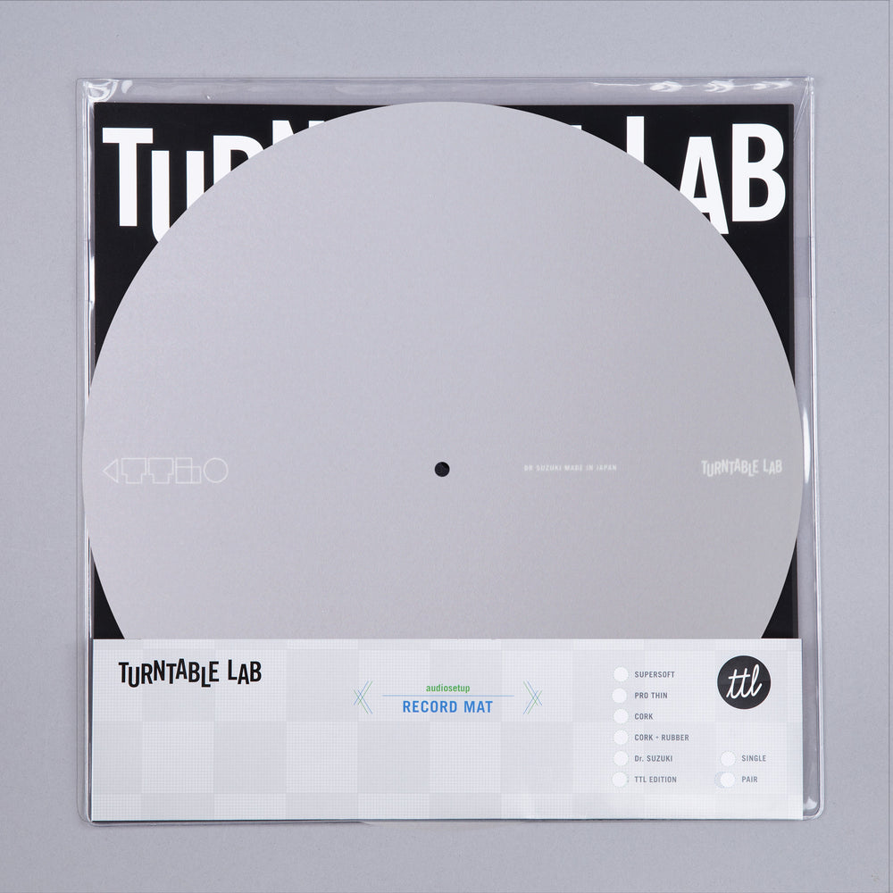 Turntable Lab: Dr. Suzuki Record Mat - Component Design / Flat Grey