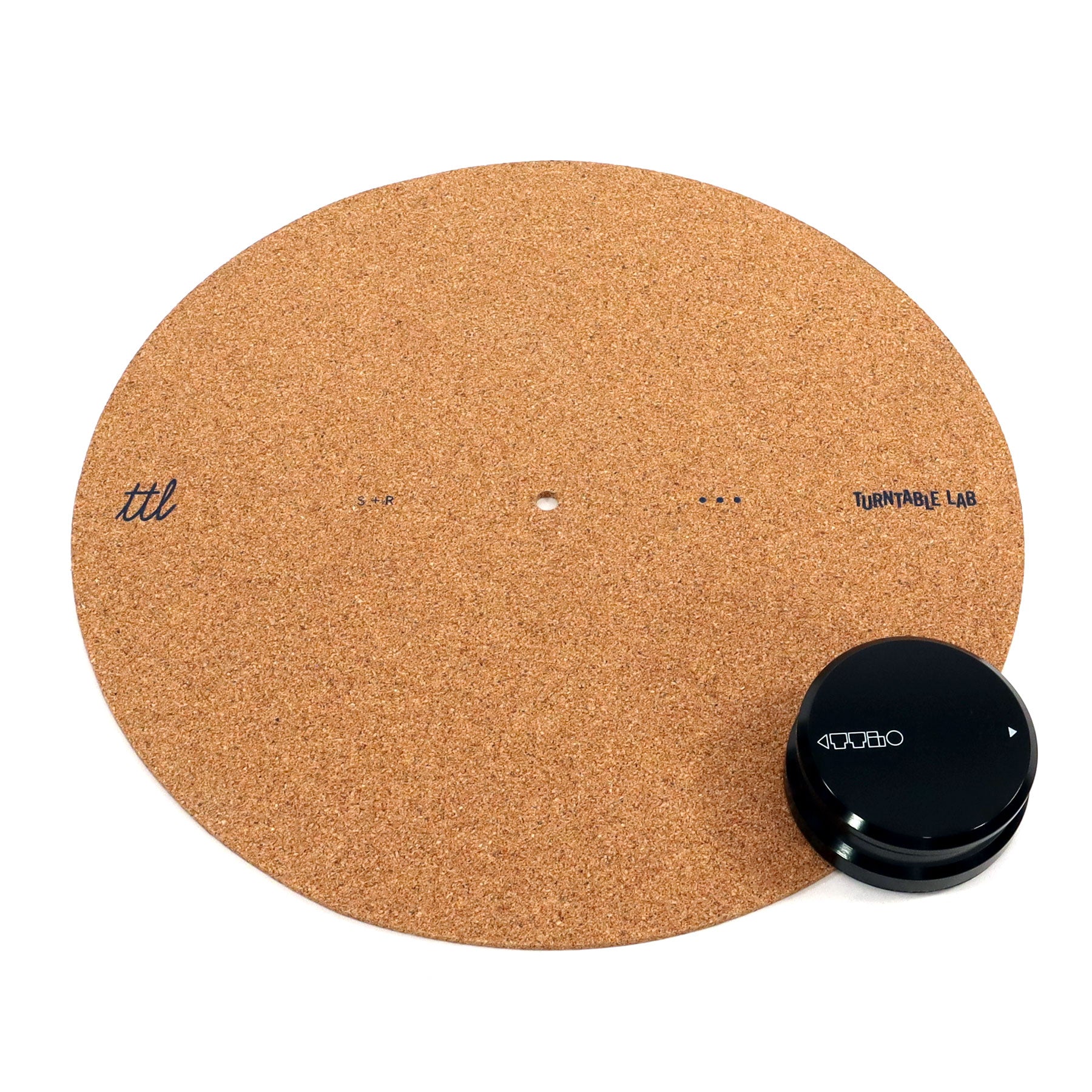 Turntable Lab Cork Record Mat + Record Weight Bundle —