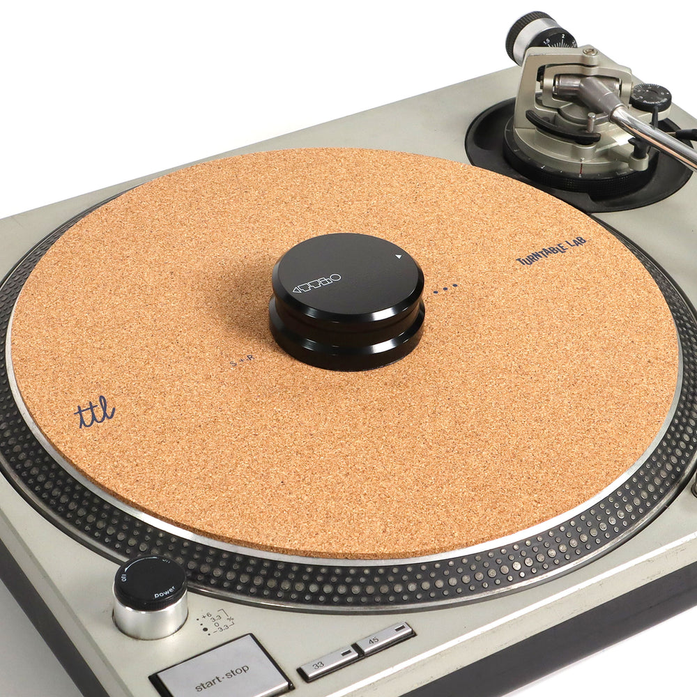 Turntable Lab: Cork Record Mat + Record Weight Bundle