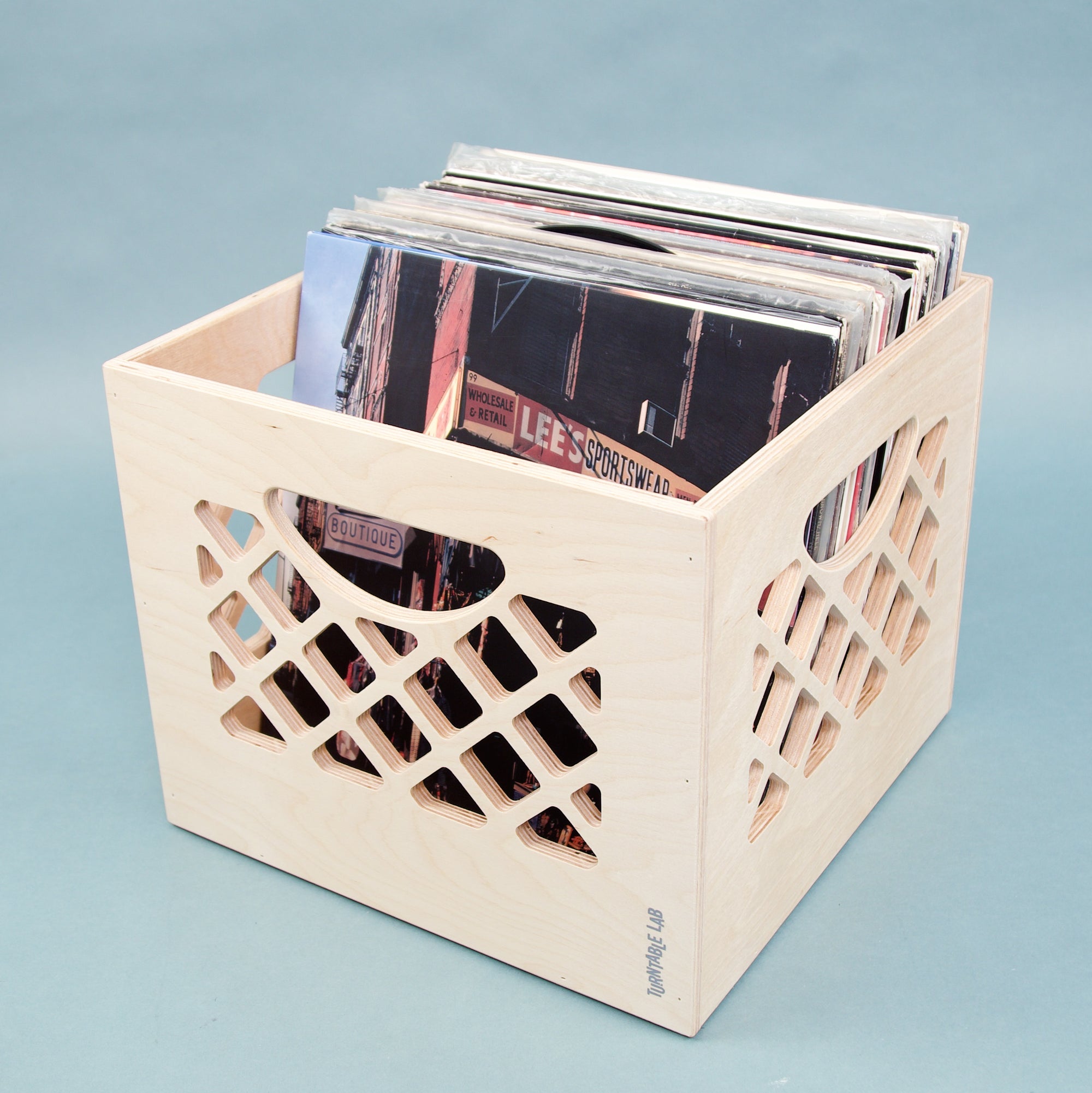 Turntable Lab: Classic Wooden Record Storage Crate — TurntableLab.com
