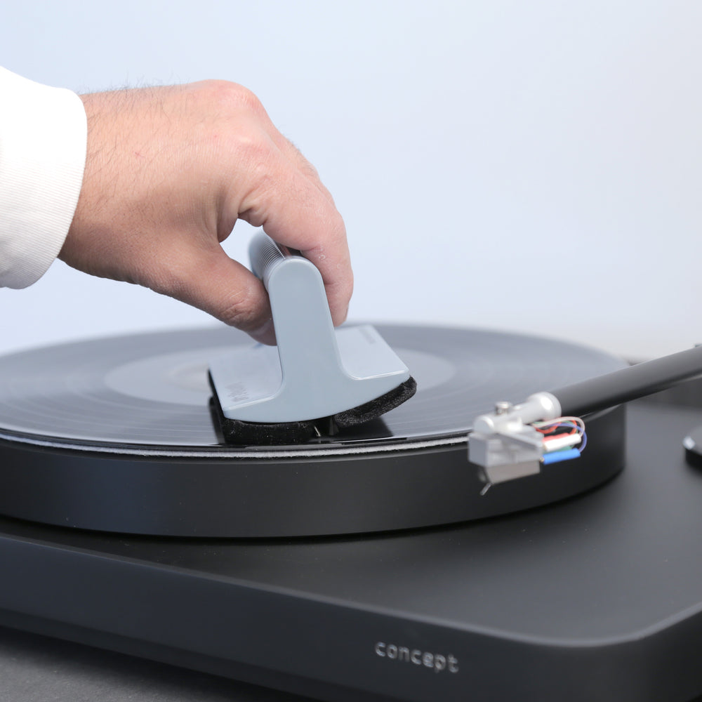 Turntable Lab: Triple Operation Vinyl Record Cleaning Brush