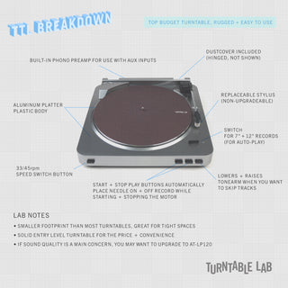 Audio-Technica AT-LP60 Turntable