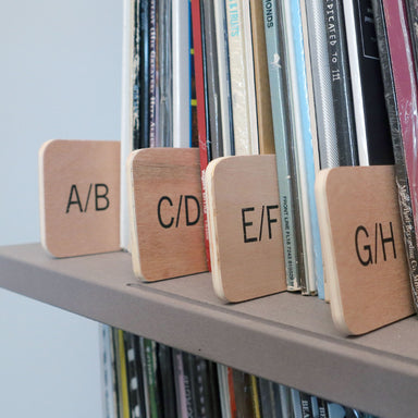 Turntable Lab: Plywood Record Dividers For Vinyl Records - Alpha