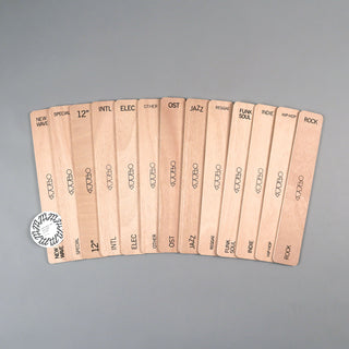 Turntable Lab: Plywood Record Dividers For Vinyl Records - Genre