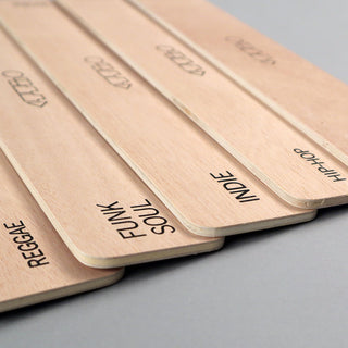 Turntable Lab: Plywood Record Dividers For Vinyl Records - Genre