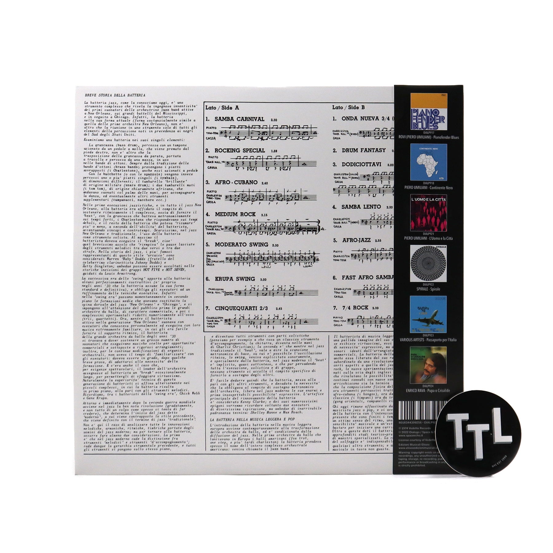 Tullio De Piscopo Suonando La Batteria Moderna (Drum Breaks) Vinyl LP