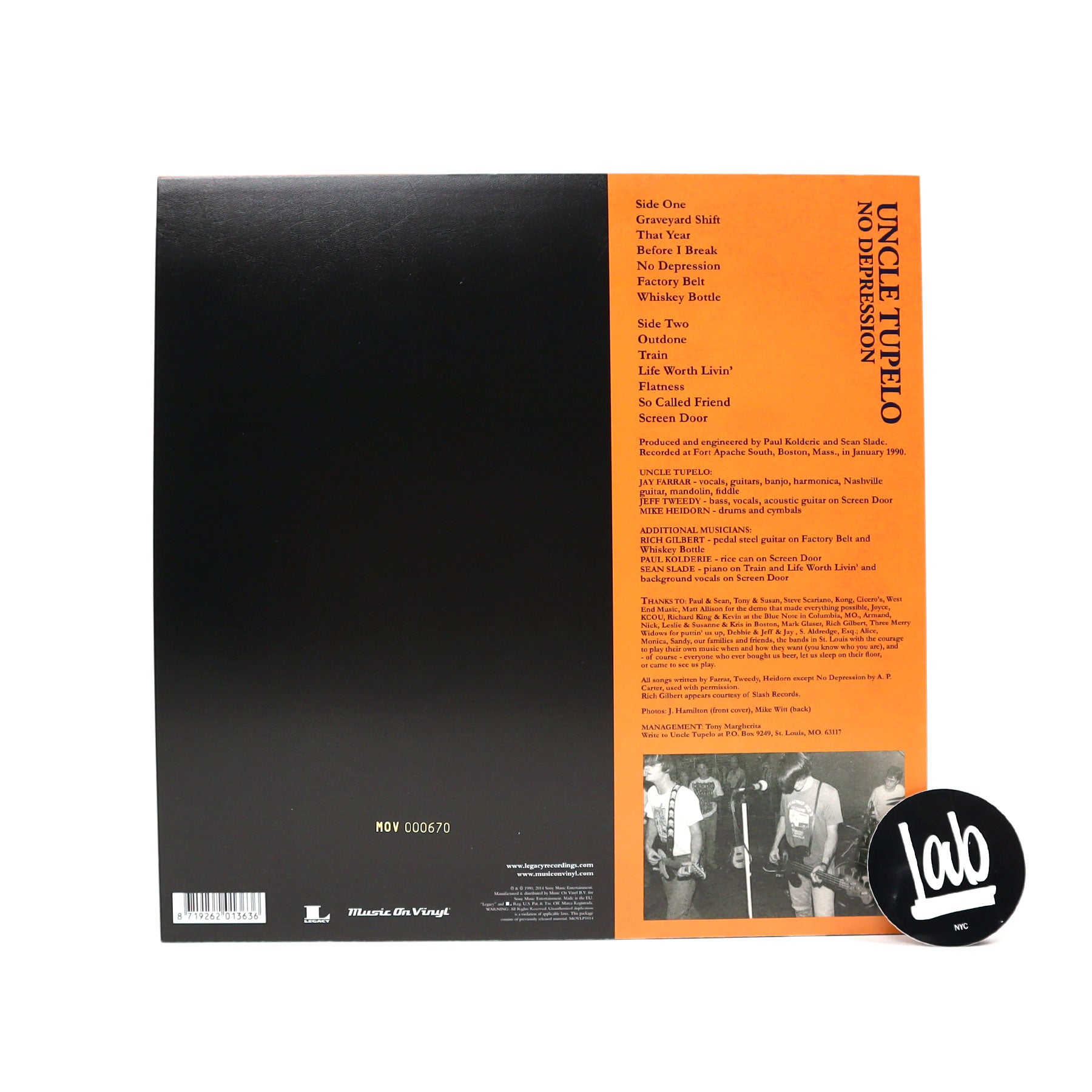 Uncle Tupelo: No Depression (180g Music On Vinyl Colored Vinyl 
