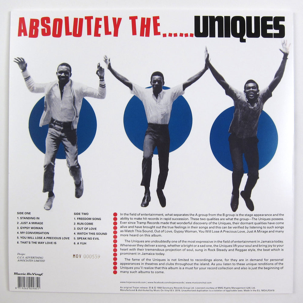 The Uniques: Absolutely The... Uniques (Music On Vinyl 180g, Colored Vinyl) Vinyl LP