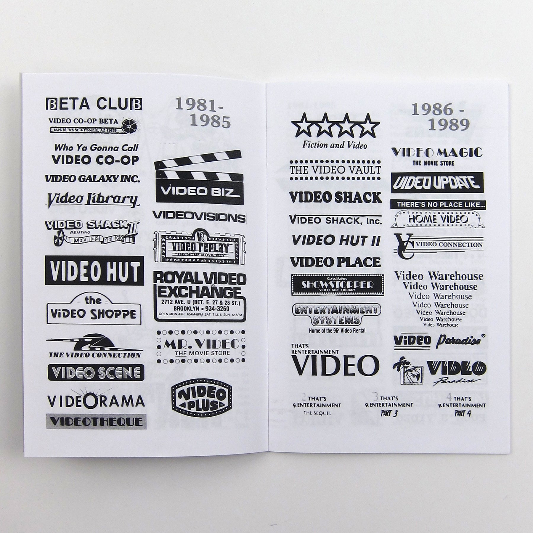 Videoland: A Visual Catalog of American Video Store Logos 1980-1995 Zi ...